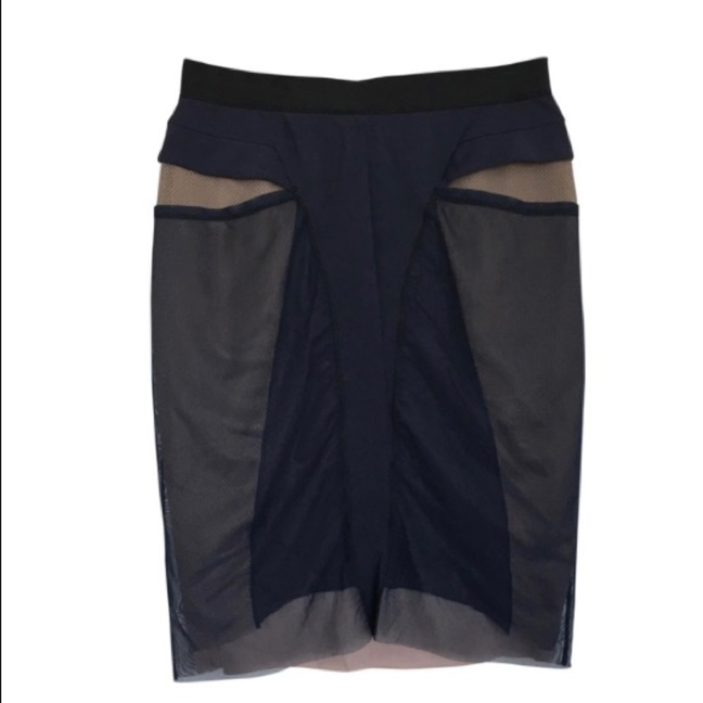 BCBG Maxazria Midnight Blue Runway Skirt